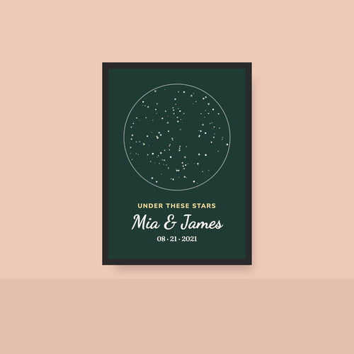 Custom Night Sky Anniversary Print