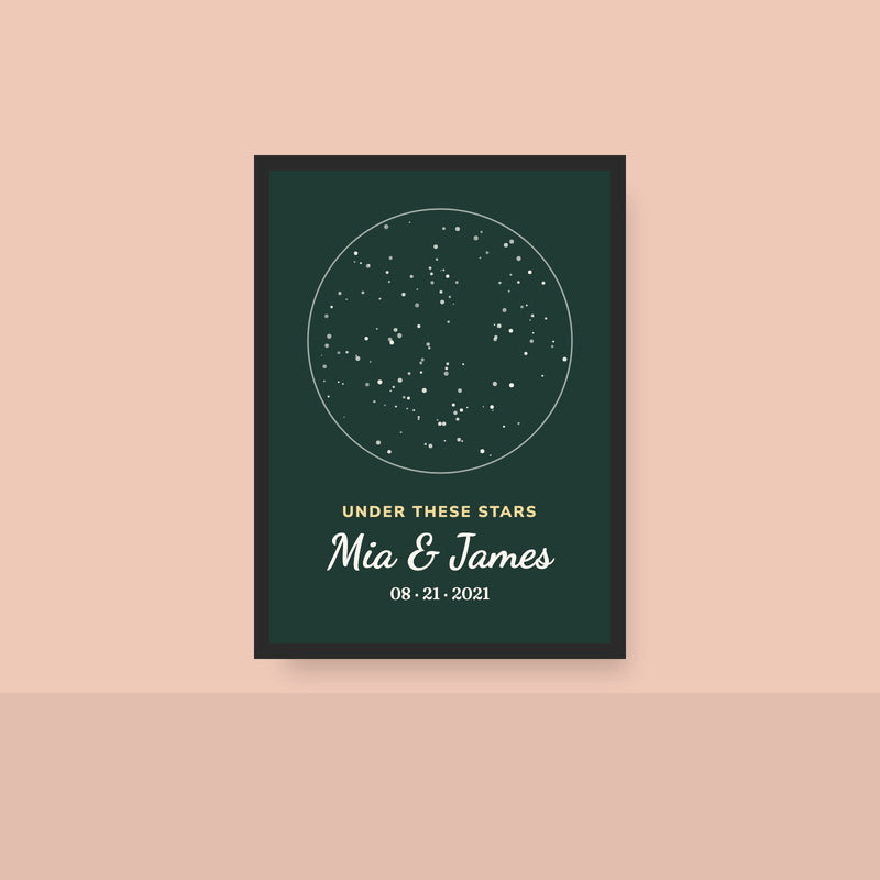 Custom Night Sky Anniversary Print