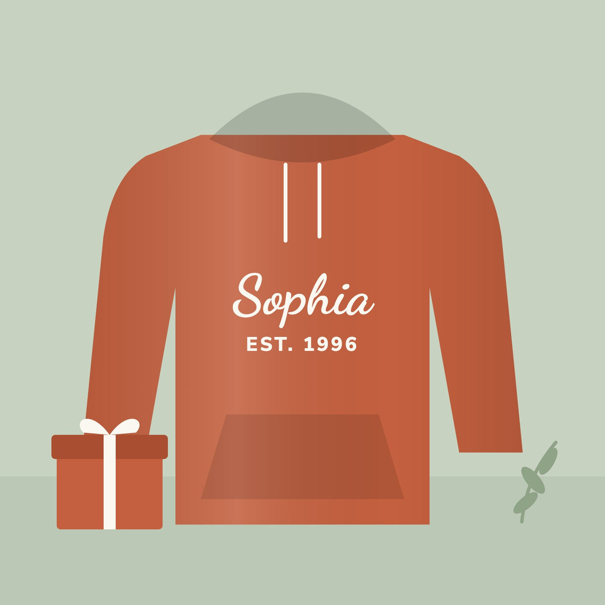 Name & Birth Year Hoodie gift