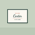 Mr & Mrs Wedding Date Sign