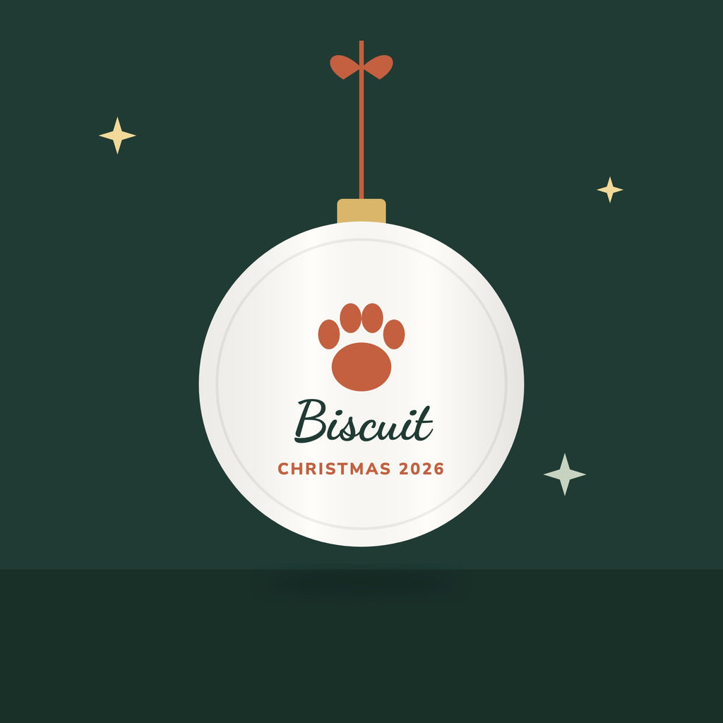 Pet Name Paw Print Ornament