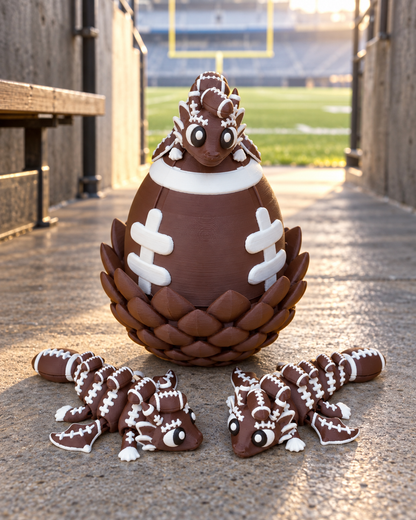 Football Dragon & Egg in a stadium tunnel